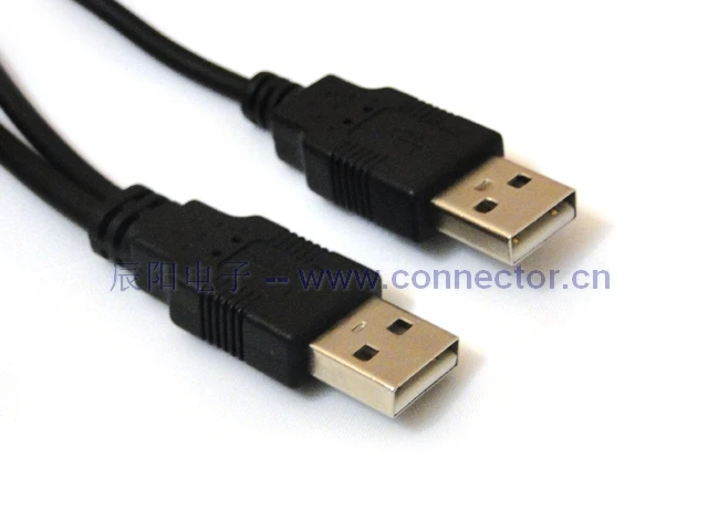 Cablecc USB 2,0 которые разложены по Тип мужчина к Mini 5-контактный штекер Y кабель для 2," мобильный жесткий диск HDD 80 см