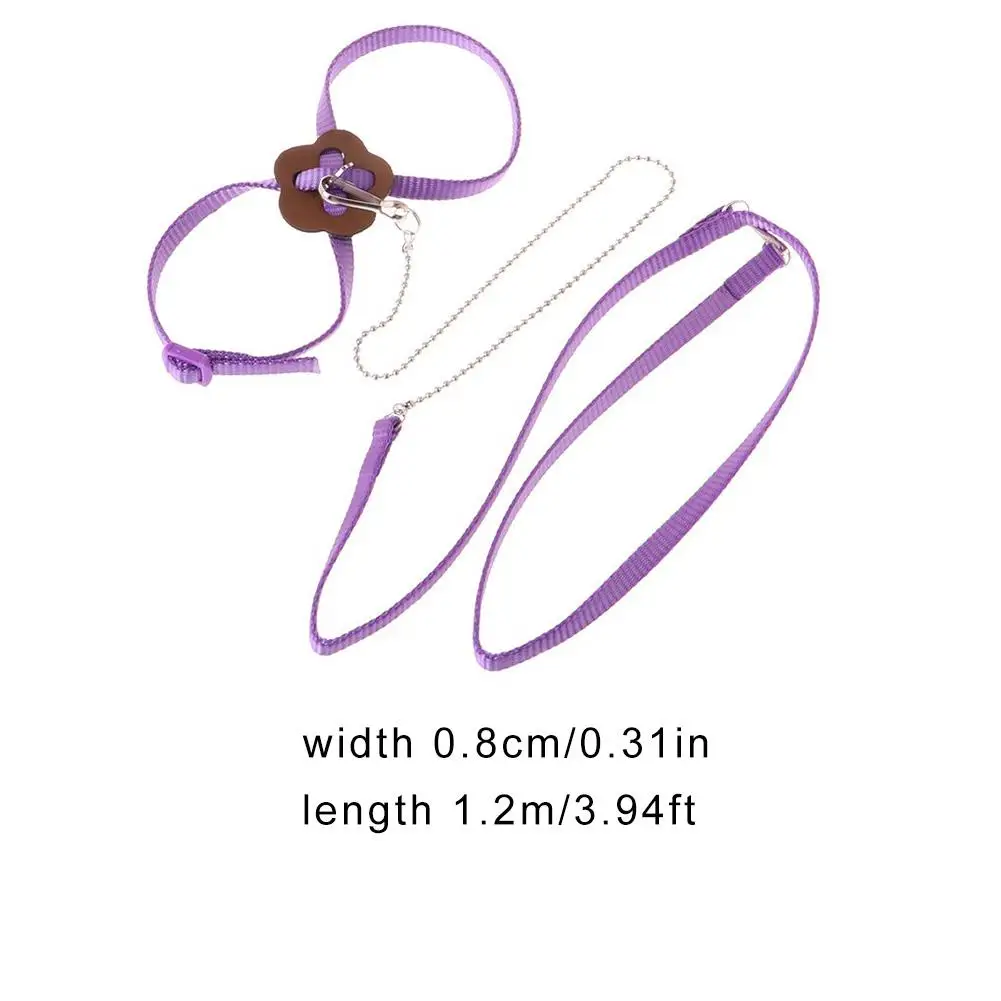 Bird Harness Adjustable Traction Strap Harness Leash For Bird Parrot Bird Outdoor Traveling Safe Accessories Random Color New
