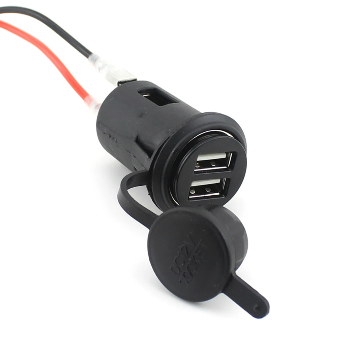 Водонепроницаемый 12 V 120 W фары для автомобилей мотоциклетные женские прикуривателя Мощность розетка Dual USB Зарядное устройство адаптер для iPad/iPhone/gps/MP3