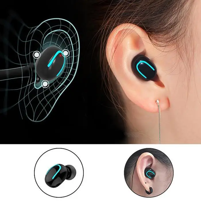 Мини невидимые Bluetooth стерео беспроводные наушники-вкладыши гарнитура TWS шумоподавление стерео музыкальные наушники с зарядным устройством