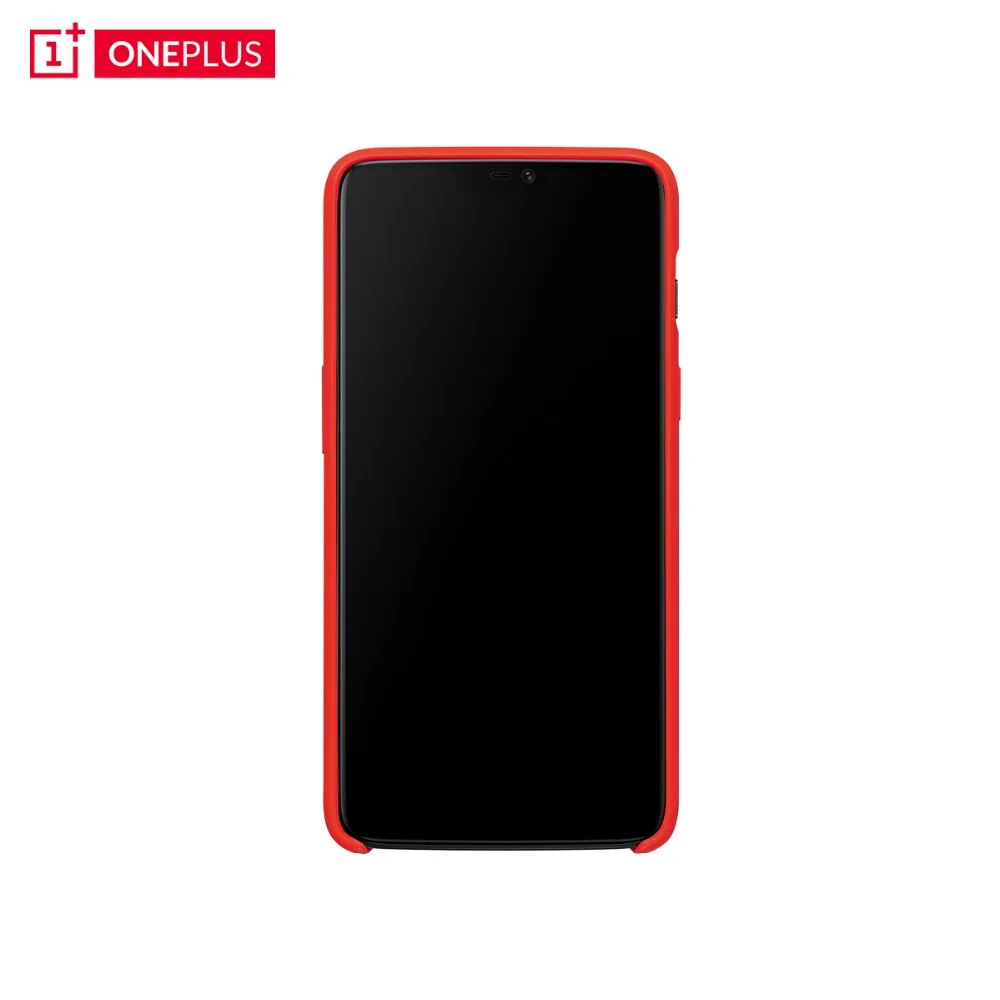 Oneplus 6 силиконовый чехол официальный защитный чехол красный цвет One Plus 6 Coque Oneplus6 Funda Oneplus Six