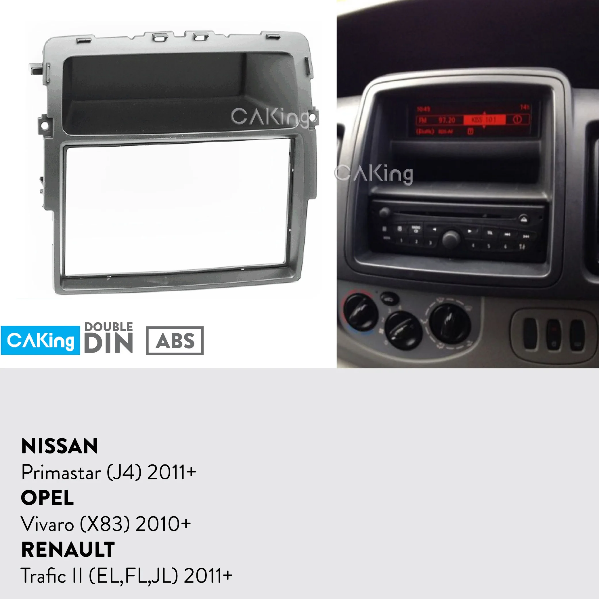 Двойной Din Автомобильный Радио панель для Nissan Primastar(J4) 2011- Dash комплект наборная доска лицевая пластина крышка адаптера рамка консоль отделка