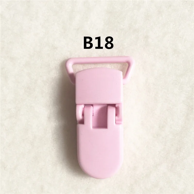 B18 15 цветов) 45 шт. 2,0 см 0,8 ''Kam пластиковая детская пустышка MAM NUK пустышка держатель цепи зажимы подвески Зажимы - Цвет: B18