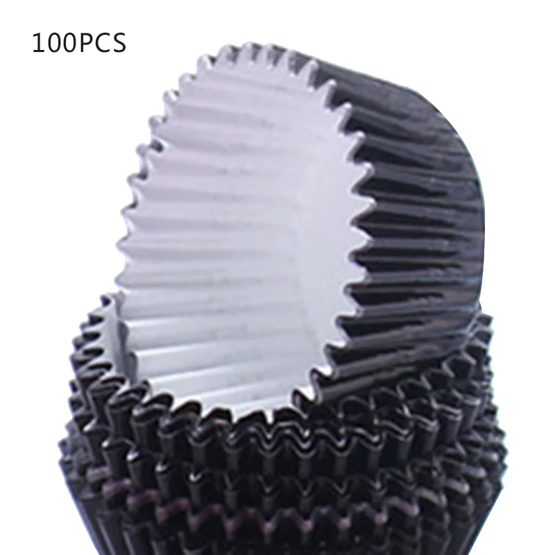 black 11cm Urijk случайный цвет формы для маффинов силиконовые формы для выпечки Кекс Лайнер кекс стенд DIY Инструменты для украшения выпечки, торта многоразмерные - Цвет: black 11cm