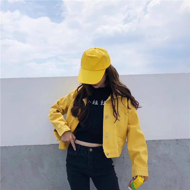 Женская одежда новая Корейская куртка ulzzang harajuku BF однотонные милые однобортные