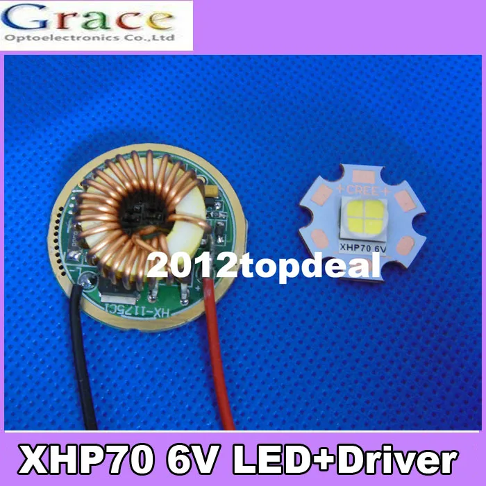5 компл. Cree XLamp XHP50 20 Вт 12 В светодиодный излучатель 2546lm@ 19 Вт холодный белый Светодиодный J2 1A чип-светильник с 20 мм Cooper PCB добавить 22 мм драйвер
