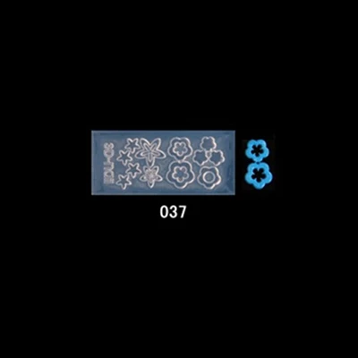 037 134 узоров 3D акриловые формы для украшения ногтей силиконовые формы для дизайна ногтей шаблоны шаблон формы декор для ногтей, салон DIY дизайн - Цвет: 037