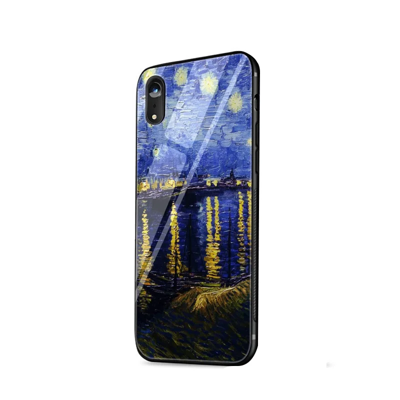 Тонкий Стеклянный чехол для телефона Van Gogh с масляной росписью для huawei Honor P Smart P30 P20 mate 20 10 Lite Pro Y6 Y9 7A 8X - Цвет: G10