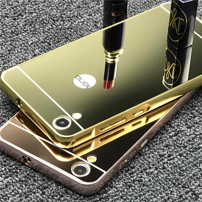 Роскошный чехол для huawei Y6 II Y6 2, алюминиевая металлическая рамка, акриловая зеркальная задняя крышка для huawei Y6 II/Y6II 2 5,5 дюйма, чехол funda