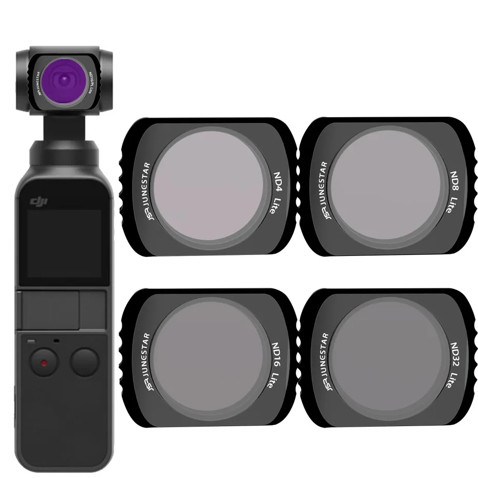 Для OSMO POCKET ND4+ 8+ ND16+ ND32 фильтр Магнитная Адсорбция для DJI OSMO POCKET Protector аксессуары Стабилизатор камеры фильтр - Цвет: ND4 8 16 32