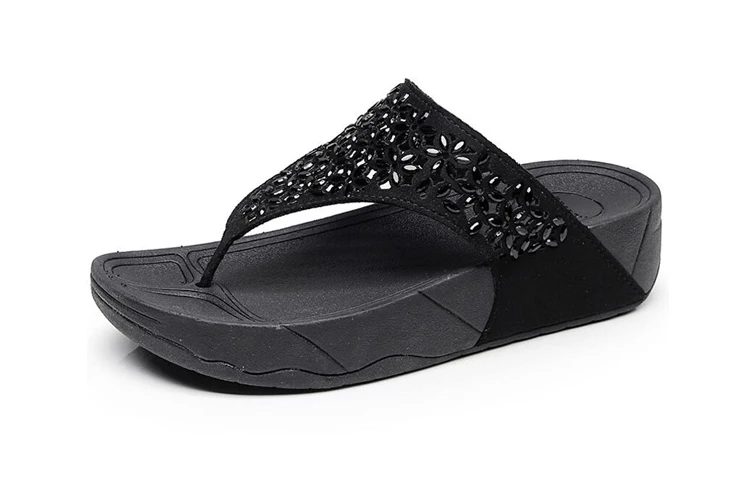 rhinestone flip flops waterproof