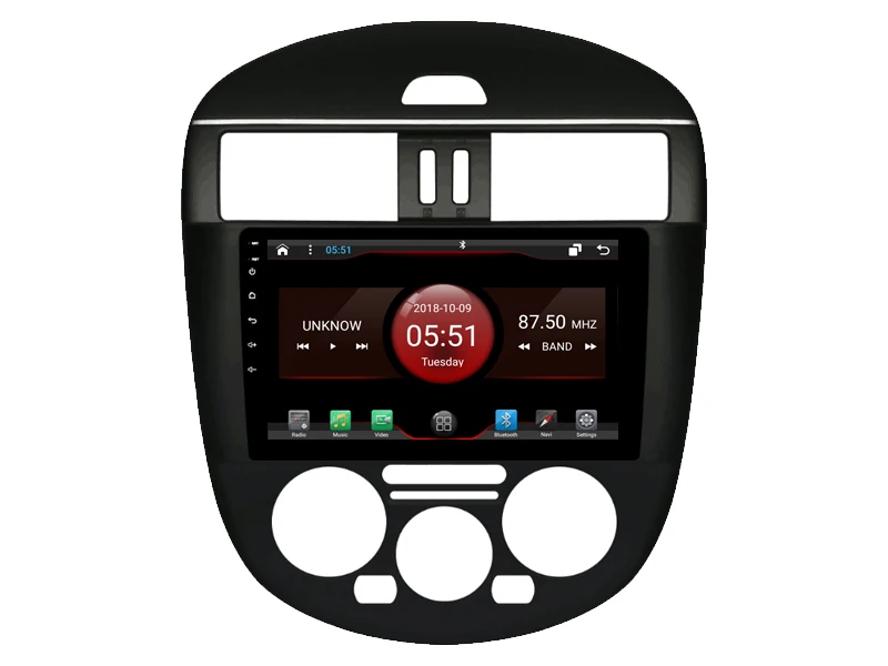 Flash Deal OTOJETA DSP stereo carplay android 8.1 car radio for 2010 Nissan TIIDA MT bluetooth car accessories Gps navigation tape recorder 2