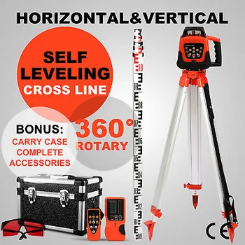 

GREEN ROTARY LASER LEVEL 1.65M TRIPOD 5M Sopwith employee electronic self-balancing tool