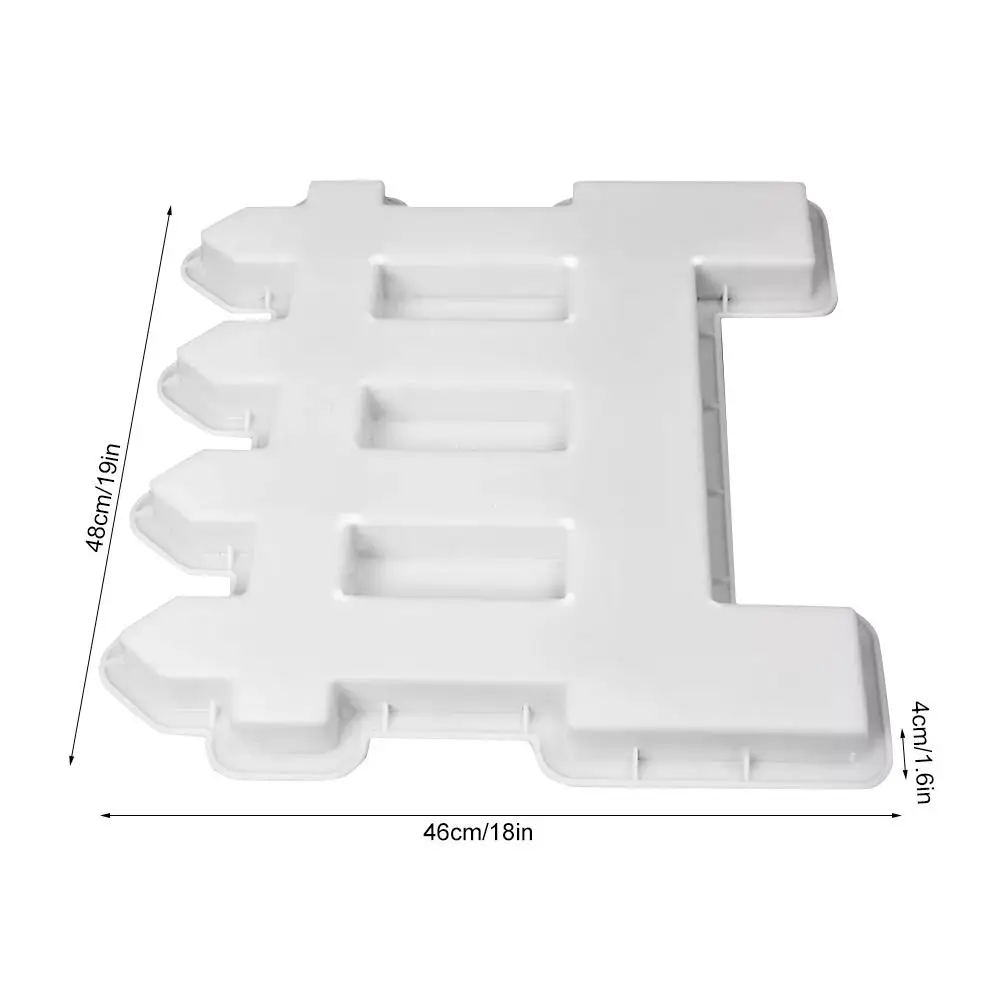 Пластиковая форма для маленького забора бетонная цементная садового мощения