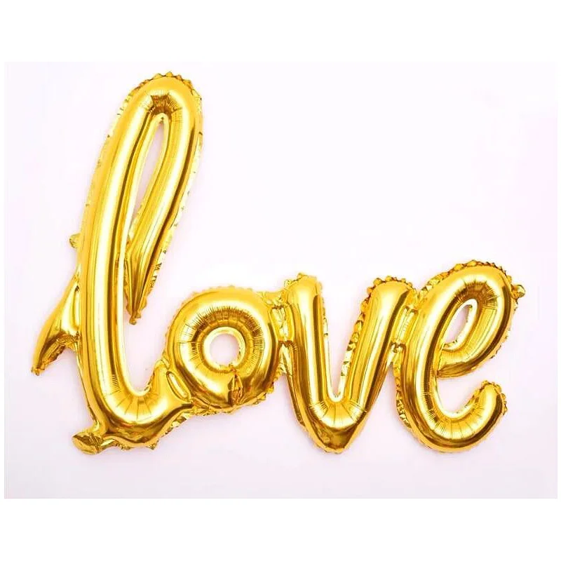 1 шт. L O V E буквенные формы надувные шары из алюминиевой фольги Декор банкет свадьба день рождения надувной воздушный шар украшения