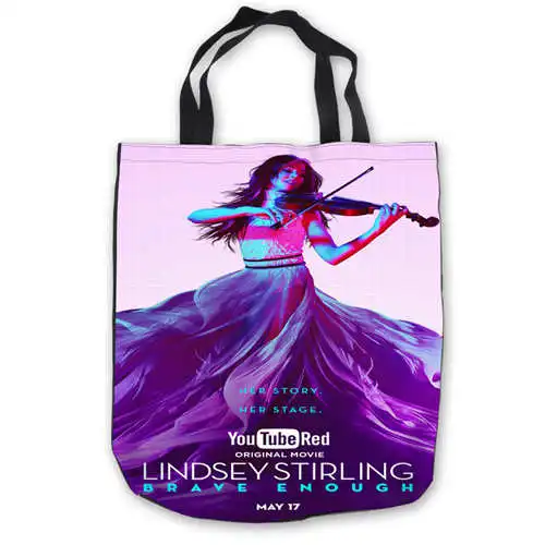 Tote Bags Пользовательские холщовые lindsey-stirling ToteBags ручные сумки сумка для покупок повседневные пляжные сумки складные 180911-04-63 - Цвет: Tote Bags