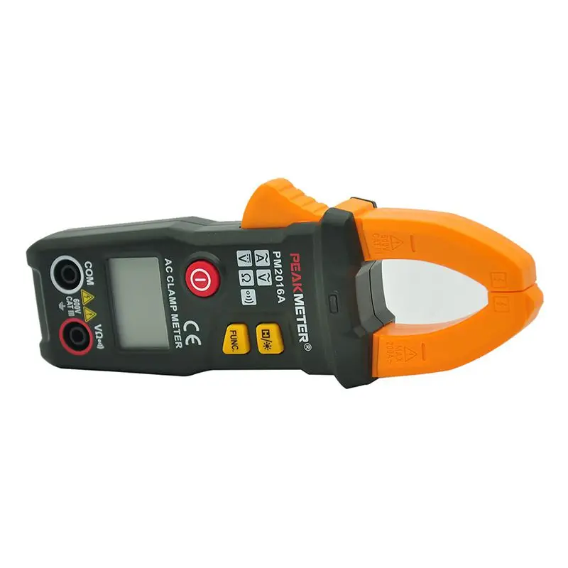 PEAKMETER PM2016A цифровой клещи мультиметр 6000 отсчетов портативный ручной удержания данных AC/DC Сопротивление напряжения частота