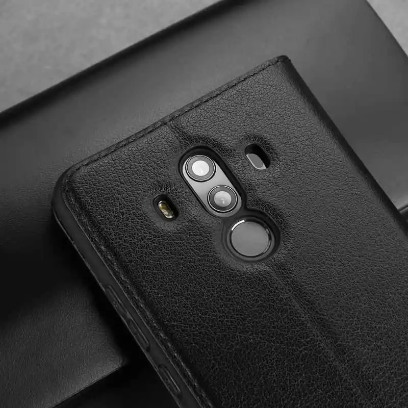 MAKEULIKE чехол из натуральной кожи для huawei mate 10 Pro Чехол с откидной крышкой Магнитный чехол для телефона с окошком Чехлы для huawei mate 10 Pro