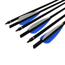 12 шт. стрельба из лука рулон фибростекло стрелы, арбалет болты съемные точки для прицельной стрельбы из лука охота на открытом воздухе