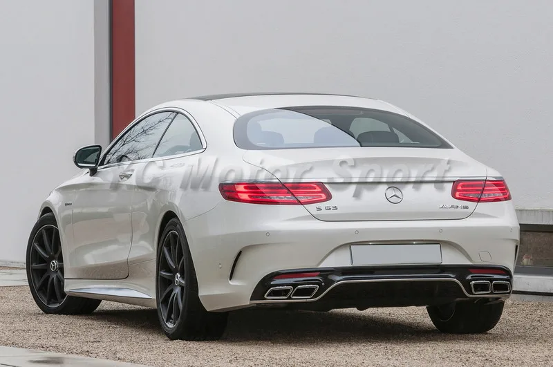 Автомобильные аксессуары из углеродного волокна OEM стильный диффузор глушителя подходит для- MB C217 S63 купе задний диффузор
