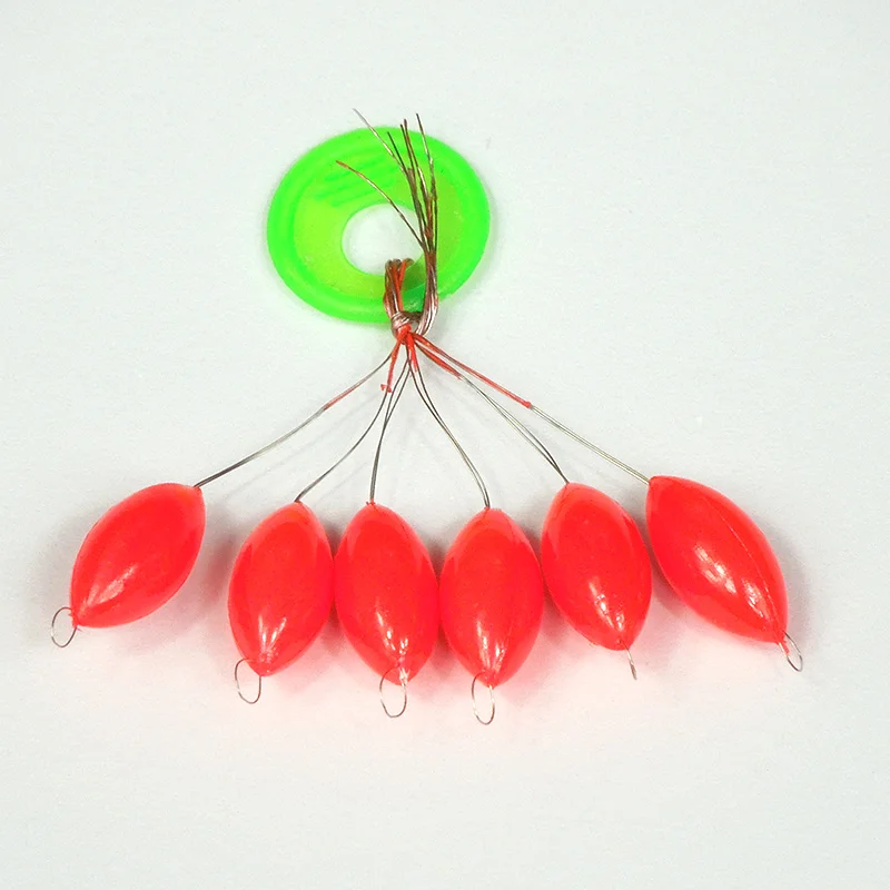 40 компл./лот рыболовный поплавок из пенопласта красный семизвездный