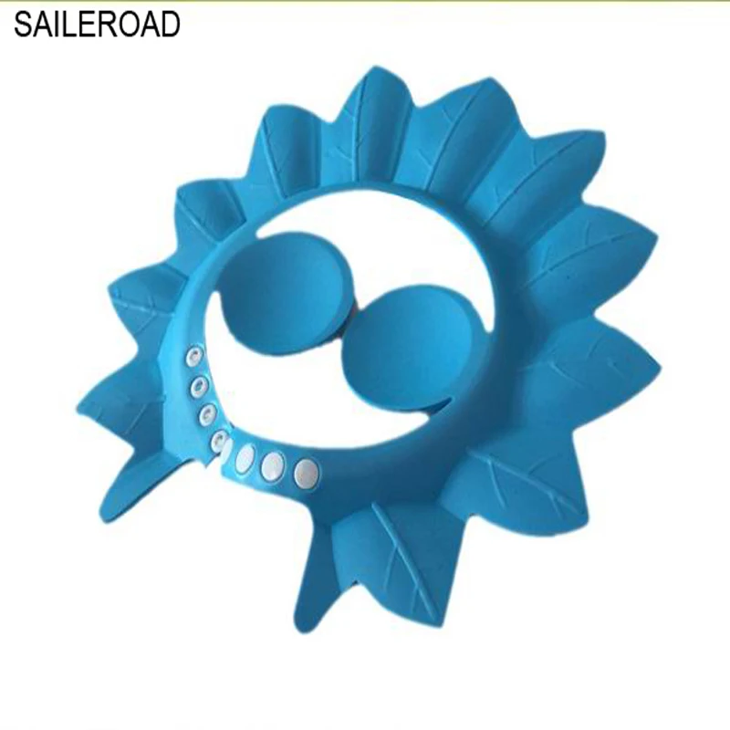 SAILEROAD/Новинка, 1 шт. в партии, для маленьких мальчиков и девочек, шапочка для душа с шампунем, EVA, однотонная, пригодная для ухода, ванна, защита для детей, детская шапочка