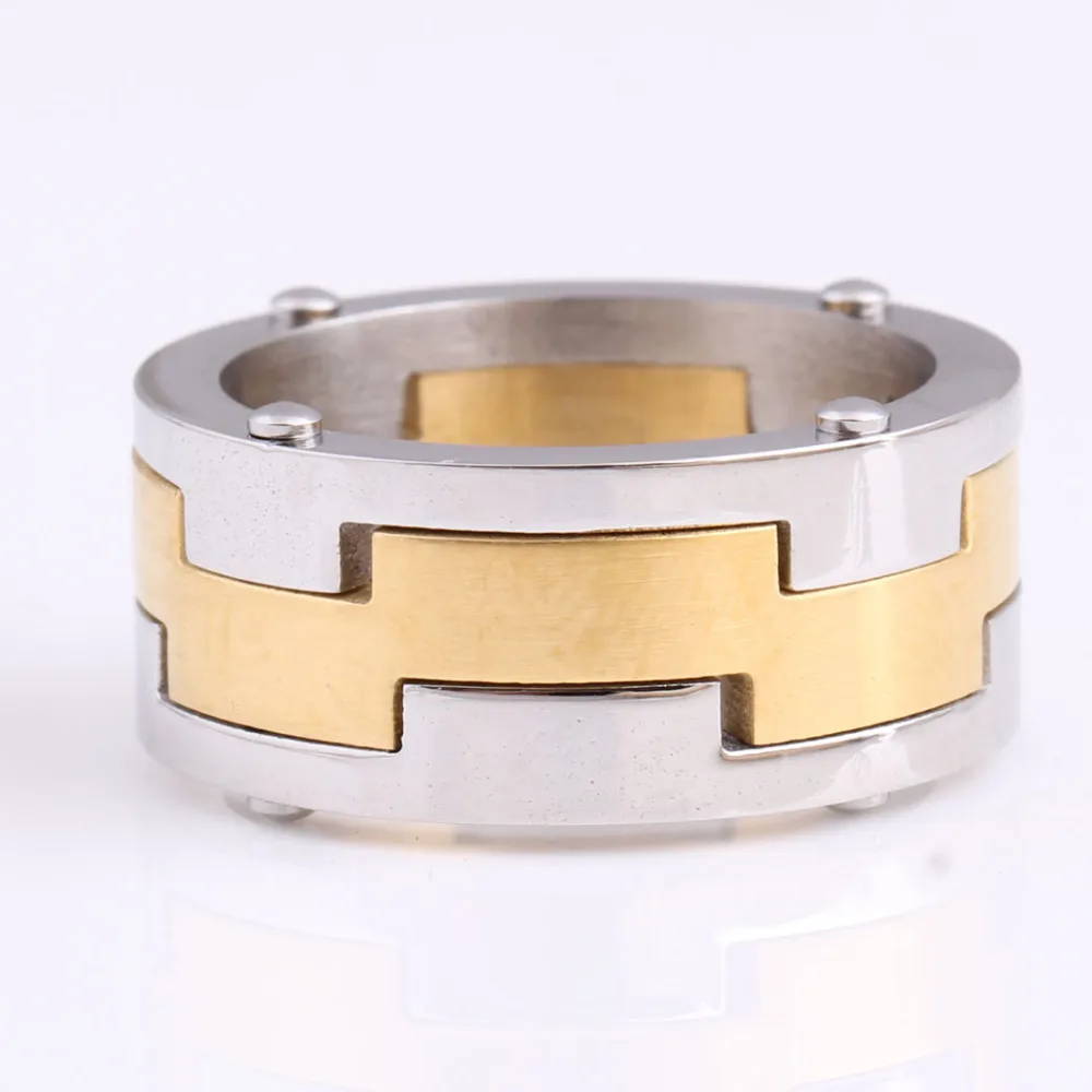 Новое мужское кольцо из нержавеющей стали кольцо панк рок для вечерние ювелирные изделия стандартный размер США модные ювелирные изделия аксессуары кольца