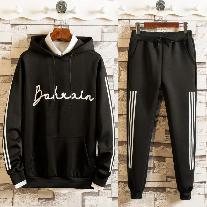Picture style Suit K Комплект футболок из двух частей мужской весенний Повседневный Спортивный костюм для бега Мужской спортивный костюм - Цвет: Picture style Suit K