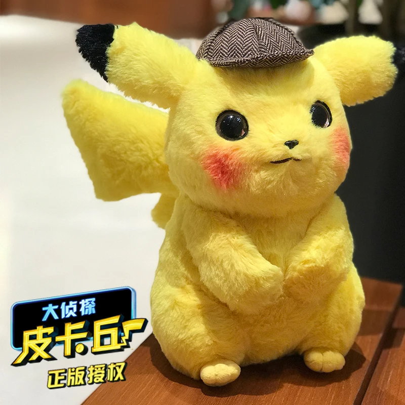 

Pokemon Detective Pikachu Stuffed Plush Dolls Movie Toys Cute Funny Cartoon Animal Model for Kids Hot Sale Gift
