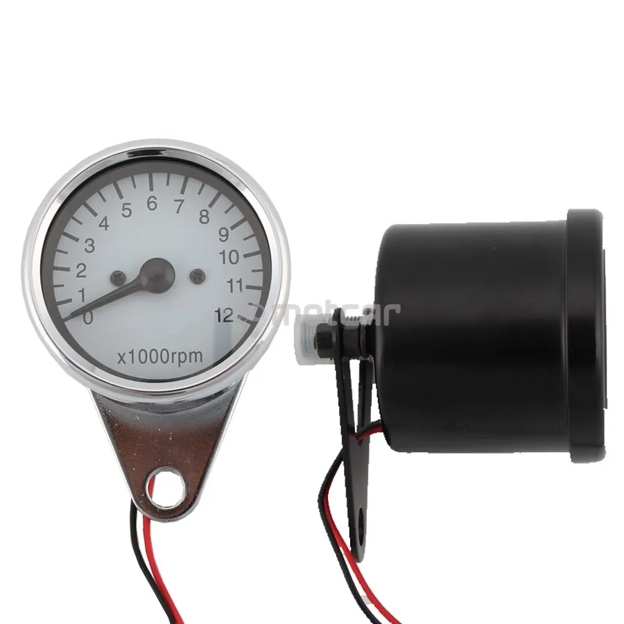 

2colors 12V Universal Motorcycle Tachometer Meter LED Backlight 13K RPM Shift Universal for Honda Suzuki Motorbike Instrument