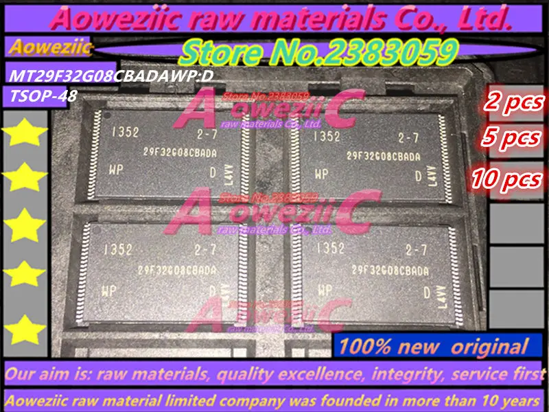 Aoweziic 100% Новый оригинальный MT29F32G08CBADAWP: D TSOP48 микросхемы памяти MT29F32G08CBADAWP: D