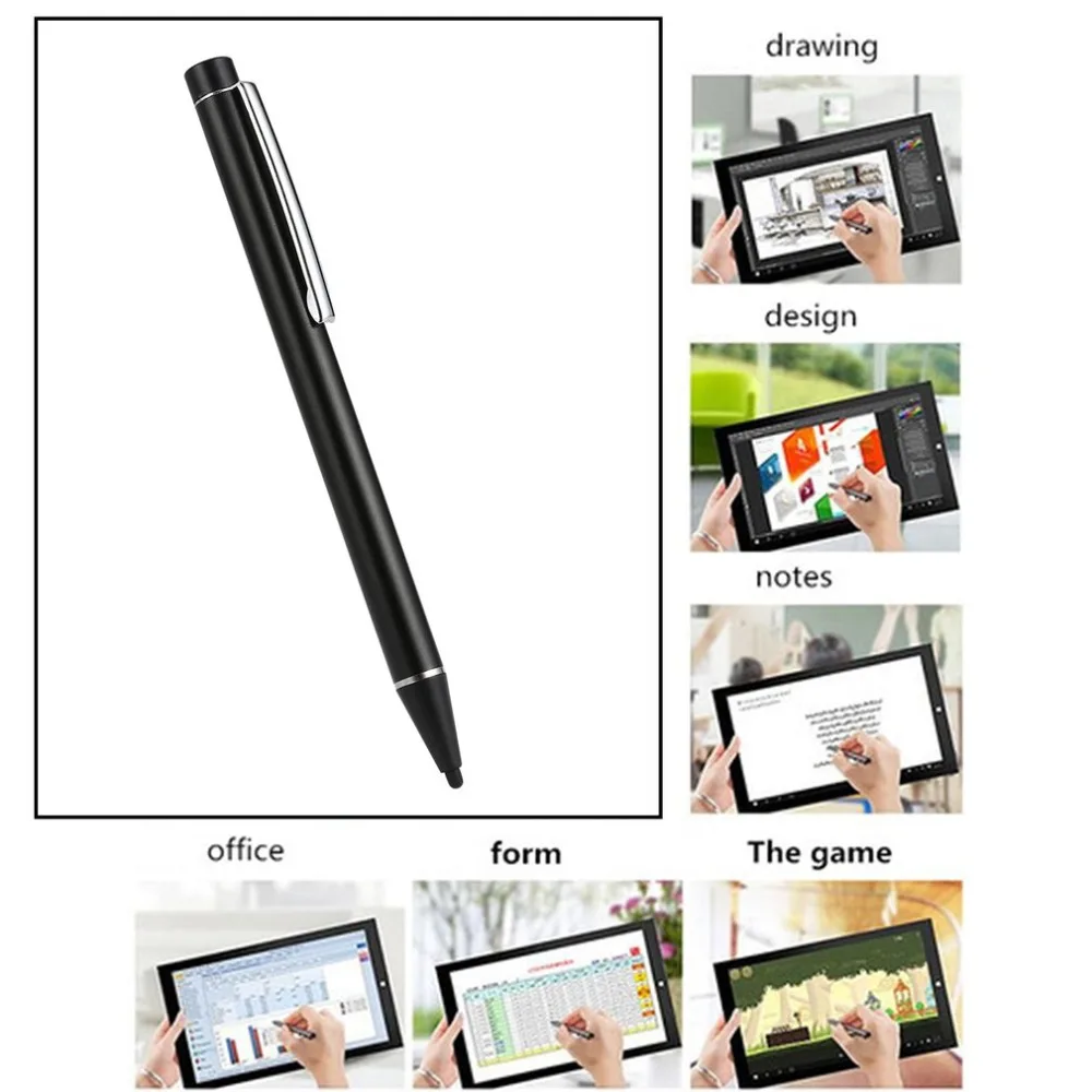 

Stylus Pens Rubber Tip Rechargeable Active Stylus 2.0mm for Drawing Writing For iOS and Andriod Touchscreen Cellphones Tablets