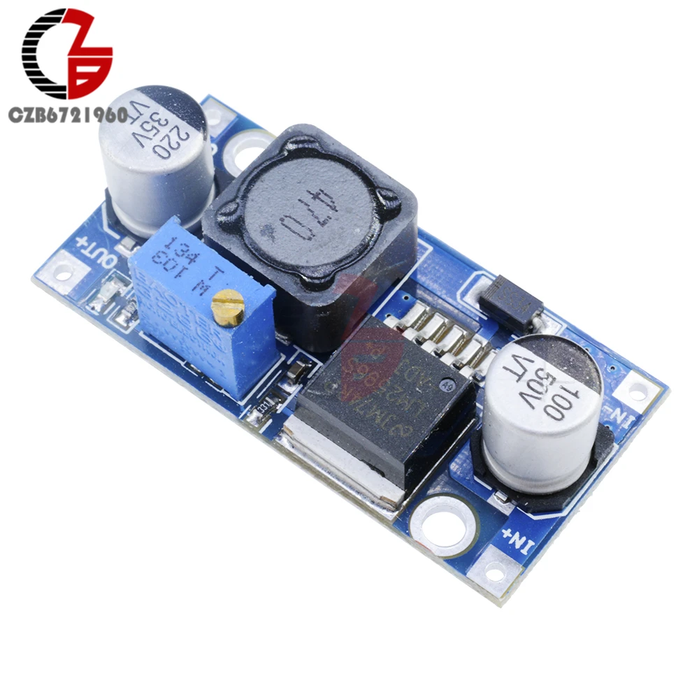 10 шт. DC-DC модуль ldo понижающего преобразователя постоянного тока с LM2596 3,2 V-40 V до 1,25 V-35 V Регулируемый Мощность Напряжение регулятор понижающий трансформатор