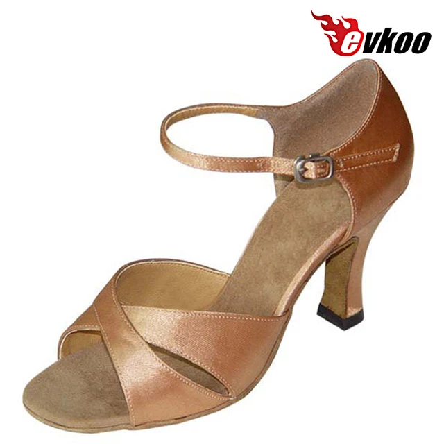 Evkoodance Raso Latino Scarpe Da Ballo 7 cm Altezza del Tacco E Evkoodance Raso Latino Latino Latino Scarpe Da Ballo 7 cm Altezza del Tacco E 91d1bd