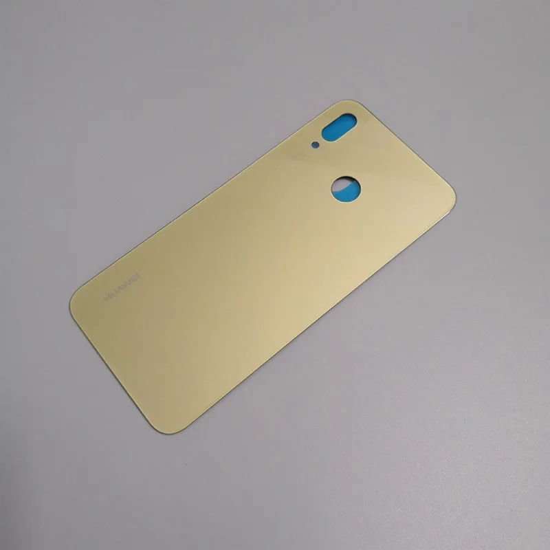 Для huawei P20 Lite чехол Nove 3e Корпус Батарея сзади чехол Стекло Adhensive Стикеры Замена для huawei P20 lite Nova - Цвет: Gold