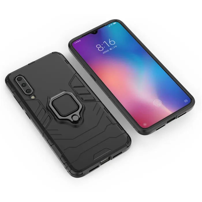1000 шт. чехол для телефона с кольцом на палец для Xiao mi 9 SE mi 8 Lite mi A2 A1 Max 3 mi x 2 2S F1 Play противоударный чехол защитный чехол из ТПУ