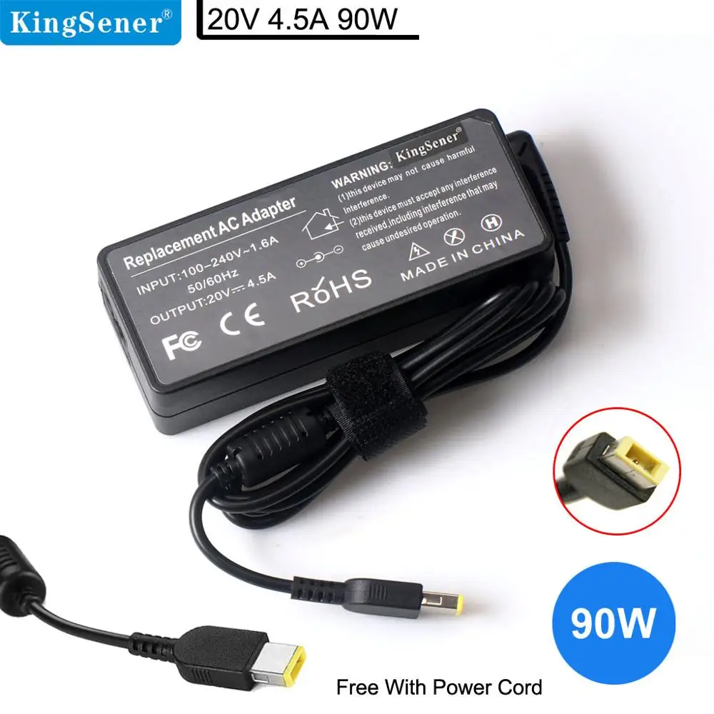 Kingsener 20 в 4.5A AC адаптер питания зарядное устройство для ноутбука lenovo Thinkpad G405s G500 G500s G505 G505s G510 G700 ADLX90NCC3A