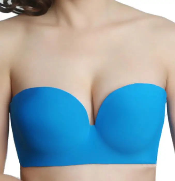 BAICLOTHING женский Гладкий бесшовный 1/2 половина чашки на косточках многоходовой без бретелек Push Up Свадебный бюстгальтер 34 36 38 40 42 44 B C D