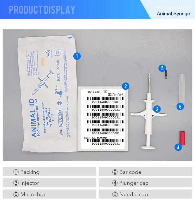 (10 шт./лот) 134,2*12 2,12 кГц Rfid Стекло Чип для идентификации животных pet микрочип пластик инъекции шприц корова свинья лошадь