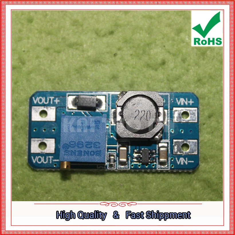 

MT3608 DC-DC Boost Module 2A Input Voltage 2V-15V TO 5V/9V/12V/28V Adjustable power supply step up converter board Booster