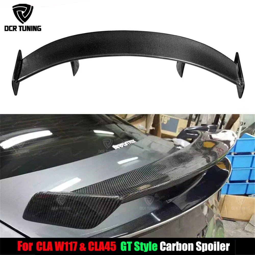 For Mercedes - Benz CLA CLASS W117 CLA45 Carbon Fiber Rear Trunk Spoiler 2013 2014 2015 2016-UP GT Spoiler Wing Lid car styling цена For Mercedes - Benz CLA CLASS W117 CLA45 Carbon Fiber Rear Trunk Spoiler 2013 2014 2015 2016-UP GT Spoiler Wing Lid car styling цены онлайн