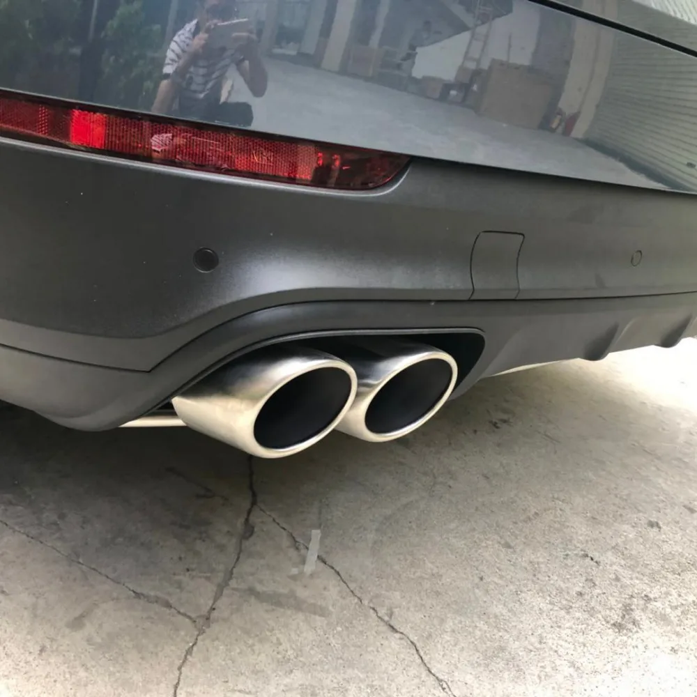Wotefusi выхлопные трубы глушитель хвостовый наконечник для Porsche Cayenne 3,0 T Матовая нержавеющая сталь [QPA523]