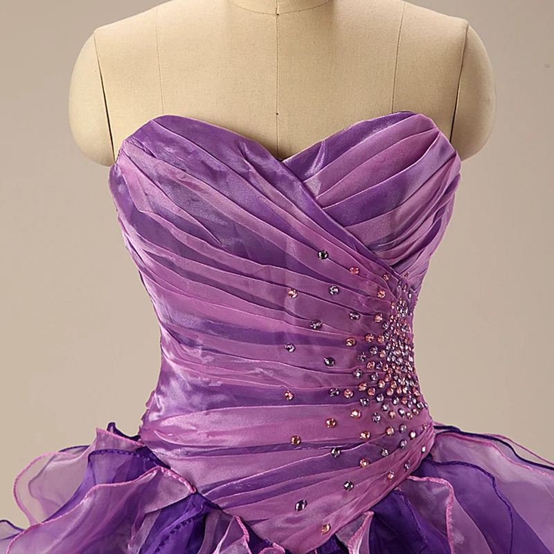 Фиолетовые Бальные платья для девушек 2018 бальное платье с открытыми плечами и