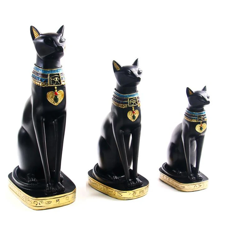 Древняя египетская кошка богиня креативные статуи животных скульптура ремесло