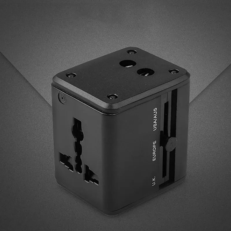 Всемирно известный адаптер для путешествий вилки электроприборов розетки 2 USB порт Универсальный адаптер питания конвертер Разъем для ЕС/Великобритания/США/AU адаптер для путешествий