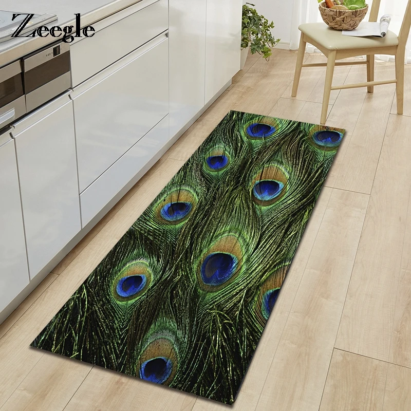Zeegle Леопардовый ковер для гостиной, мягкие ковры для спальни, прикроватные коврики, Противоскользящие коврики для кухни, коврик для ванной комнаты