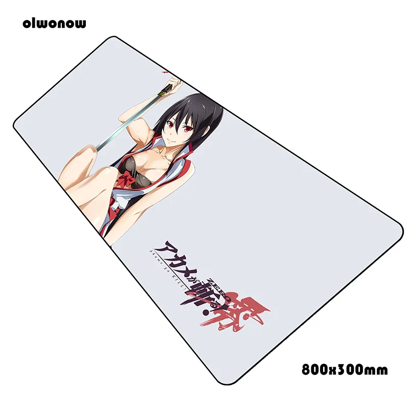 Коврик для мыши akame ga kill, гаджет для компьютера, геймера, коврик для мыши 800x300x3 мм, коврик для мыши для ноутбука, эргономичный гаджет, офисный стол, коврики - Цвет: Size 800x300x3mm
