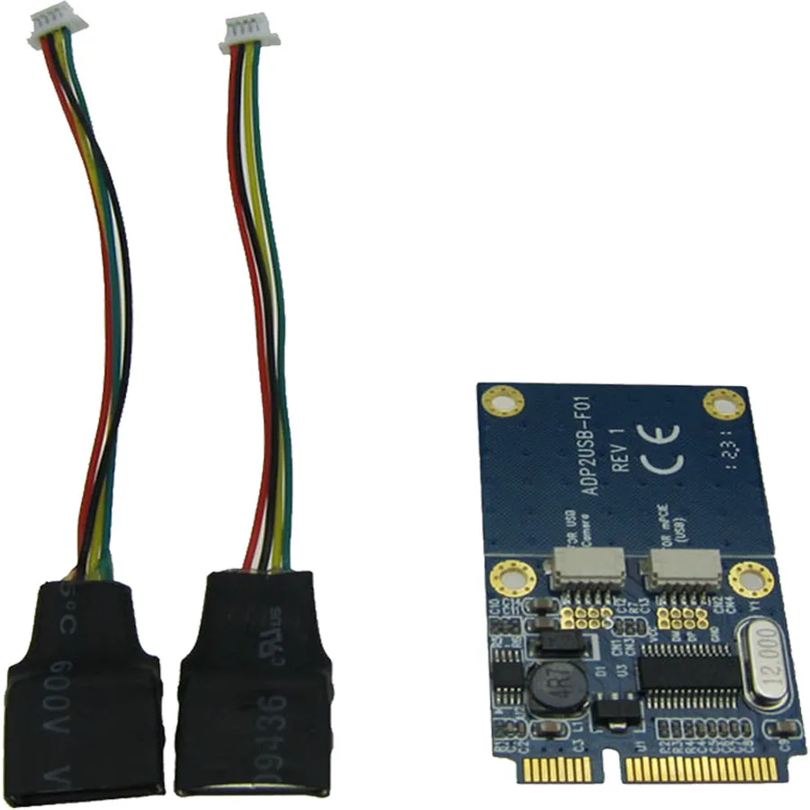 Мини PCIe PCI-E двойной USB адаптер mpcie в 5-контактный 2 Порты USB2.0 конвертер карты ADP02401