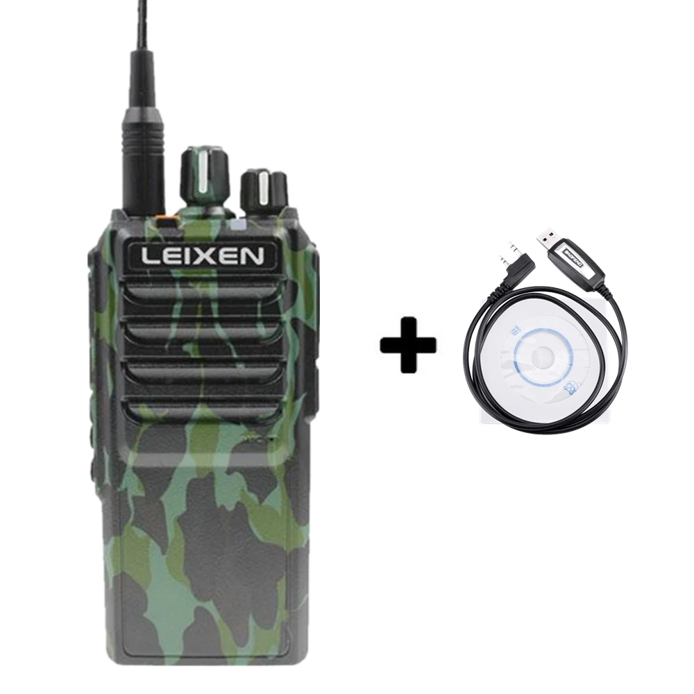 Add a program cable Высокая мощность LEIXEN VV-25 25 Вт дальняя рация с аккумулятором 12,6 в 4000 мАч - Цвет: Add a program cable