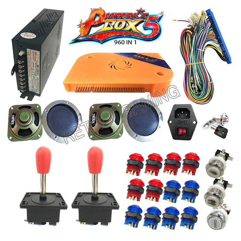 Spain joystick Новое поступление pandora box 5 jamma Аркада ame box 960 в 1 комплект деталей для аркадных игр Набор для DIY ростовой игровой автомат - Цвет: Spain joystick